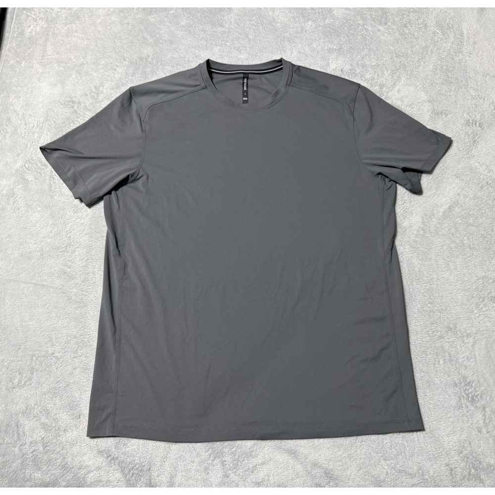 Ten Thousand T-Shirt Mens Large Gray Training Gym Tee Short Sleeve